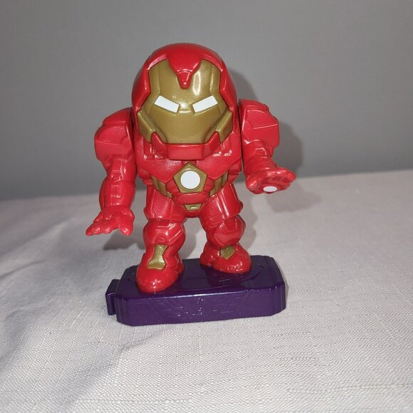 McDonald's Happy meal Iron Man Hulkbuster Action Figure Toy - Red & Gold - Picture 1 of 8